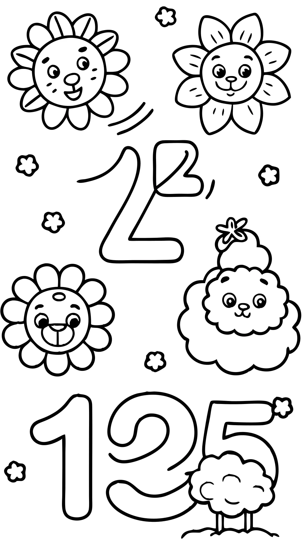 number coloring pages 1